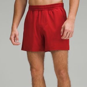 Lululemon Red PaceBreaker Short 5” Size L